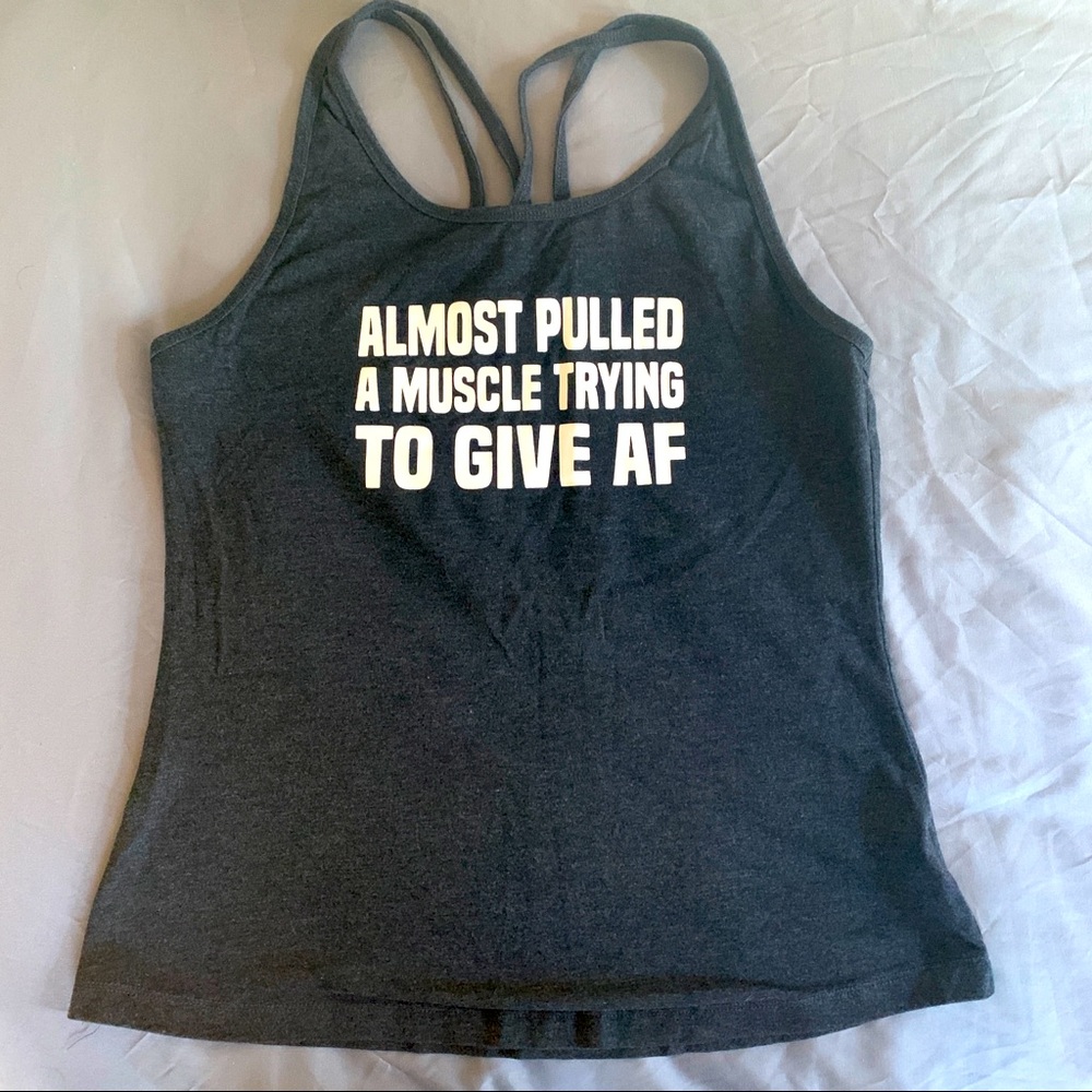 Heather grey CVG workout tank